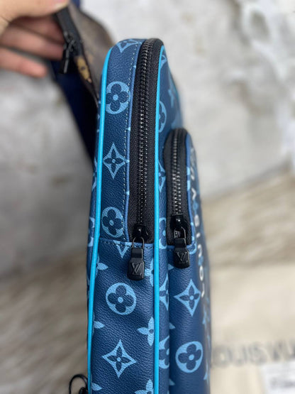 Sac a dos Bleu Louis Vuitton en Vrai Cuir
