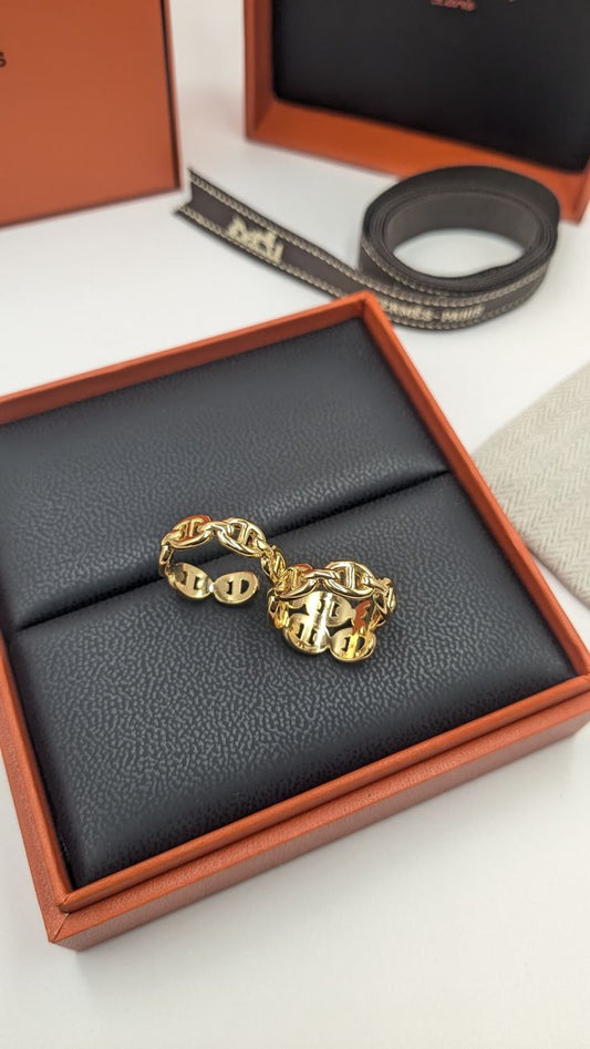 Bague de Luxe Hermès Inoxydable