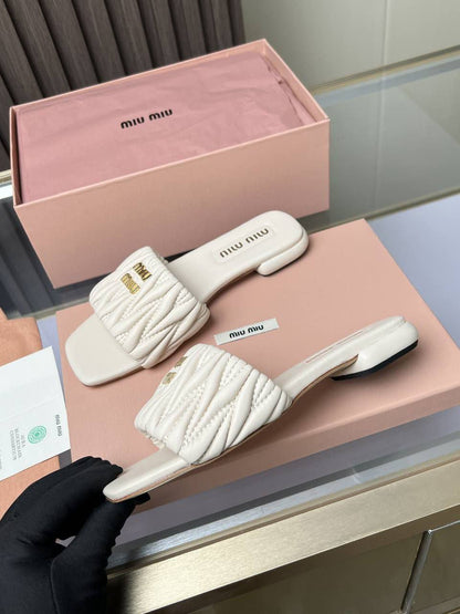 Sandale Matelassées Miu Miu