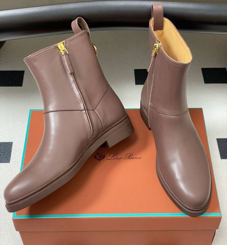 Bottine Loro Piana en Vrai Cuir