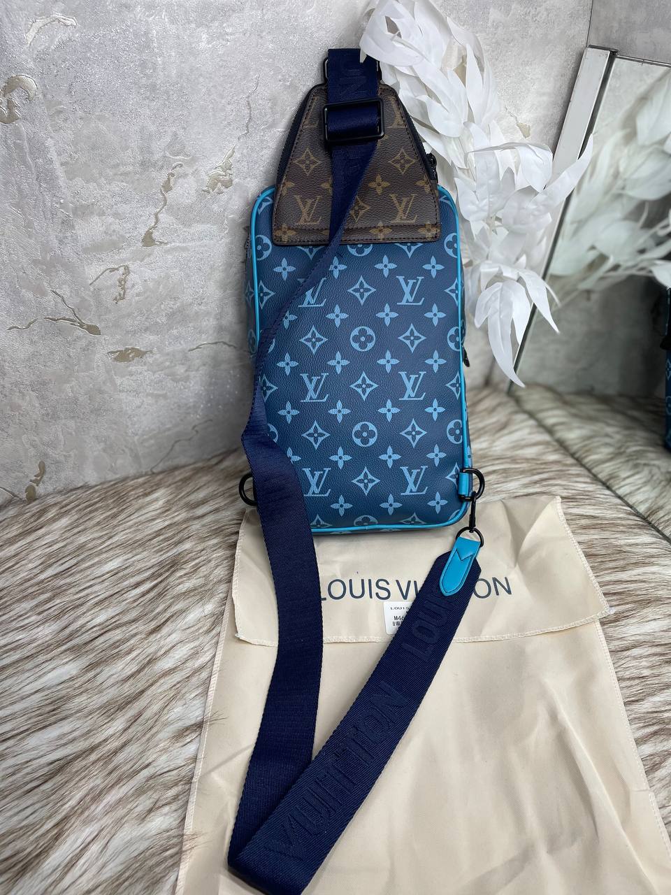 Sac a dos Bleu Louis Vuitton en Vrai Cuir