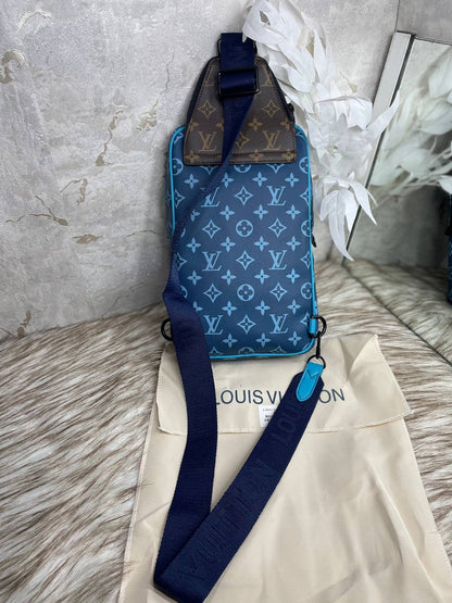 Sac a dos Bleu Louis Vuitton en Vrai Cuir