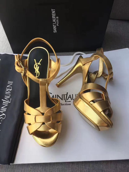 Sandale de Luxe Yves Saint Laurent Tribute  en Cuir