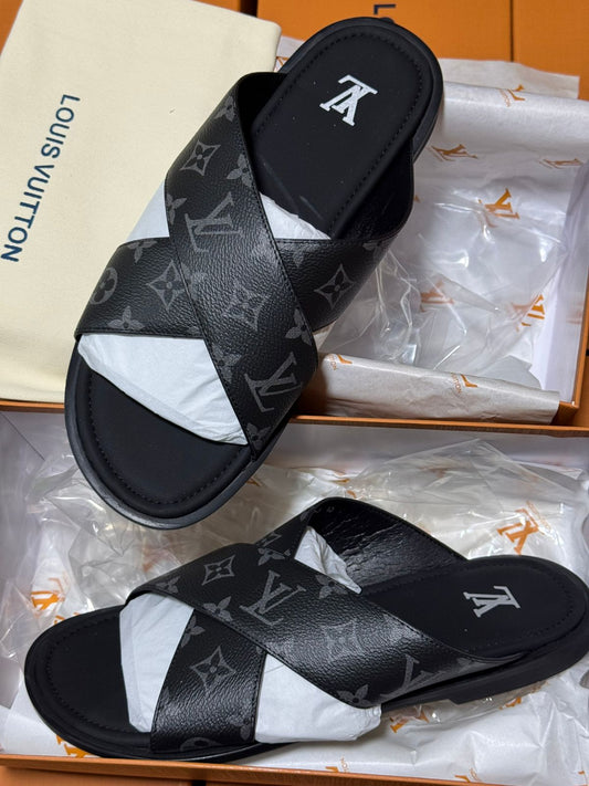 Sandale Louis Vuitton Cross en Vrai Cuir