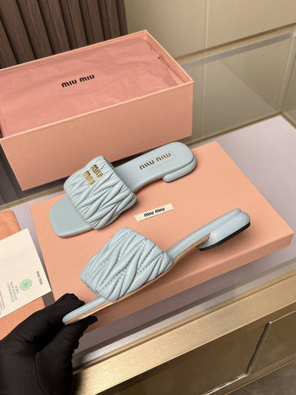 Sandale Matelassées Miu Miu