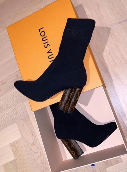 Botte de Luxe Louis Vuitton Chaussette en Vrai Cuir
