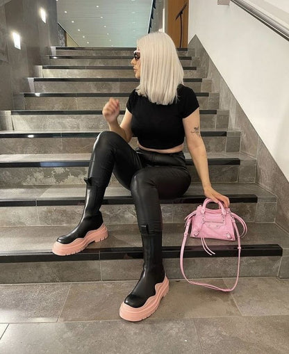 Botte Bottega Veneta en Cuir