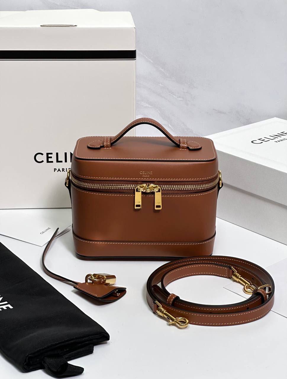 Sac Vanity Cèline En Camel