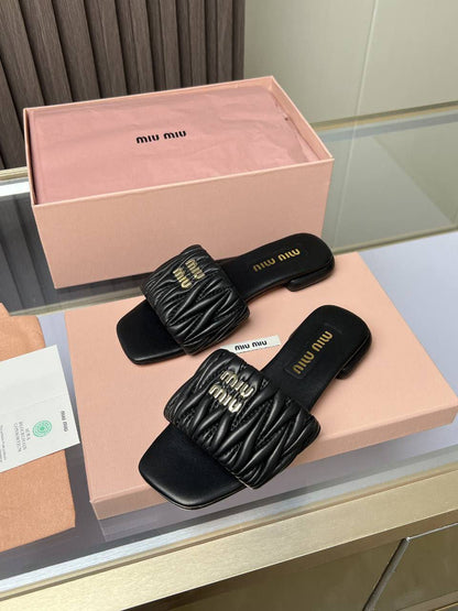 Sandale Matelassées Miu Miu