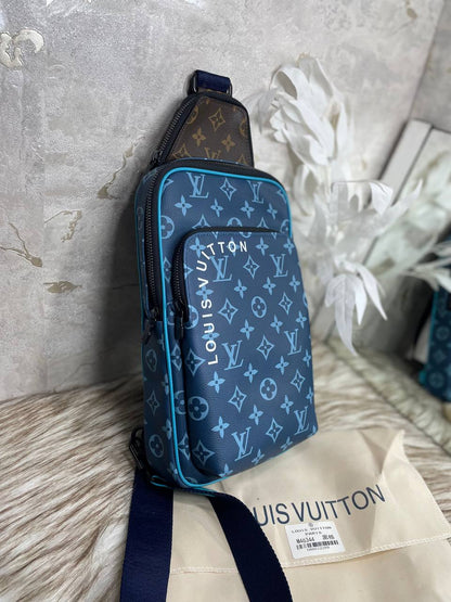 Sac a dos Bleu Louis Vuitton en Vrai Cuir