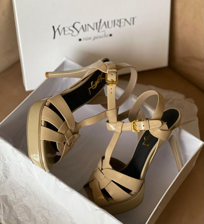 Sandale de Luxe Yves Saint Laurent Tribute  en Cuir