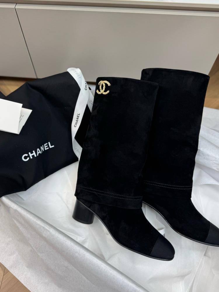 Botte Chanel de Luxe en Daim