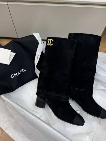 Botte Chanel de Luxe en Daim