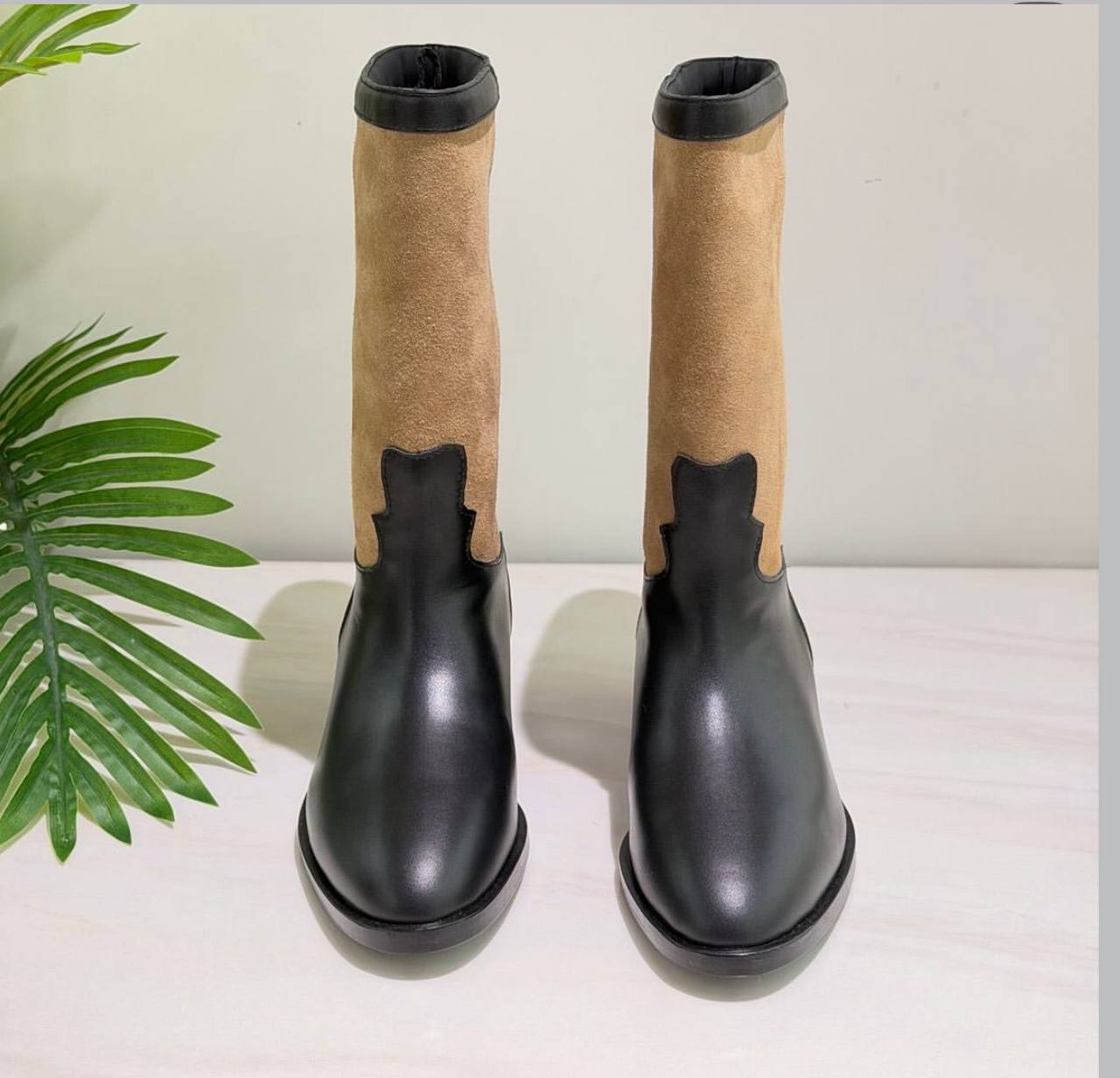 Botte Chanel en Vrai Cuir