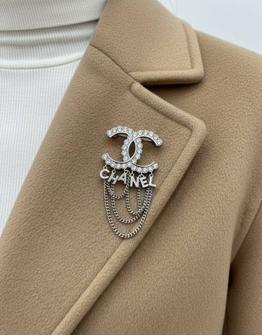 Broche de Luxe Chanel Inoxydable