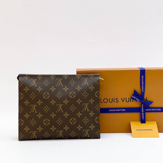Pochette Louis Vuitton Monograme en Vrai Cuir