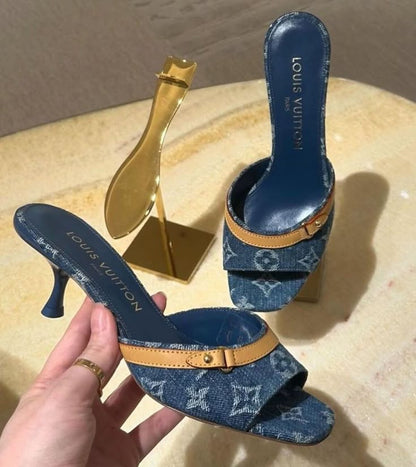 Sandale Louis Vuitton En Bleu Jean