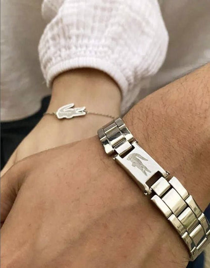 Duo Bracelets Love Lacoste Inoxydable