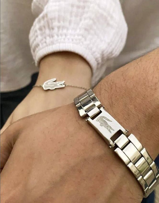Duo Bracelets Love Lacoste Inoxydable