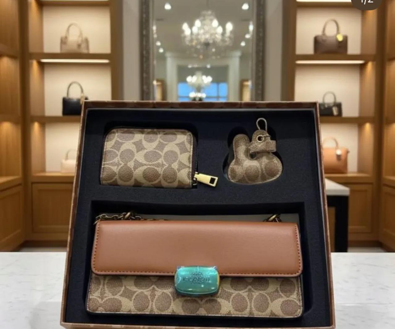 Pack Coach Sac, porte feuille et porte Clé