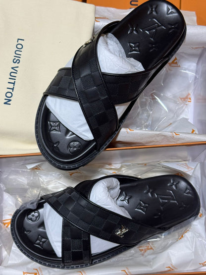 Sandale Louis Vuitton Cross en Vrai Cuir