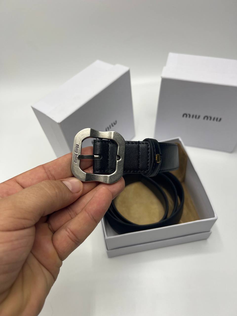 Ceinture Miu Miu a boucle Carré