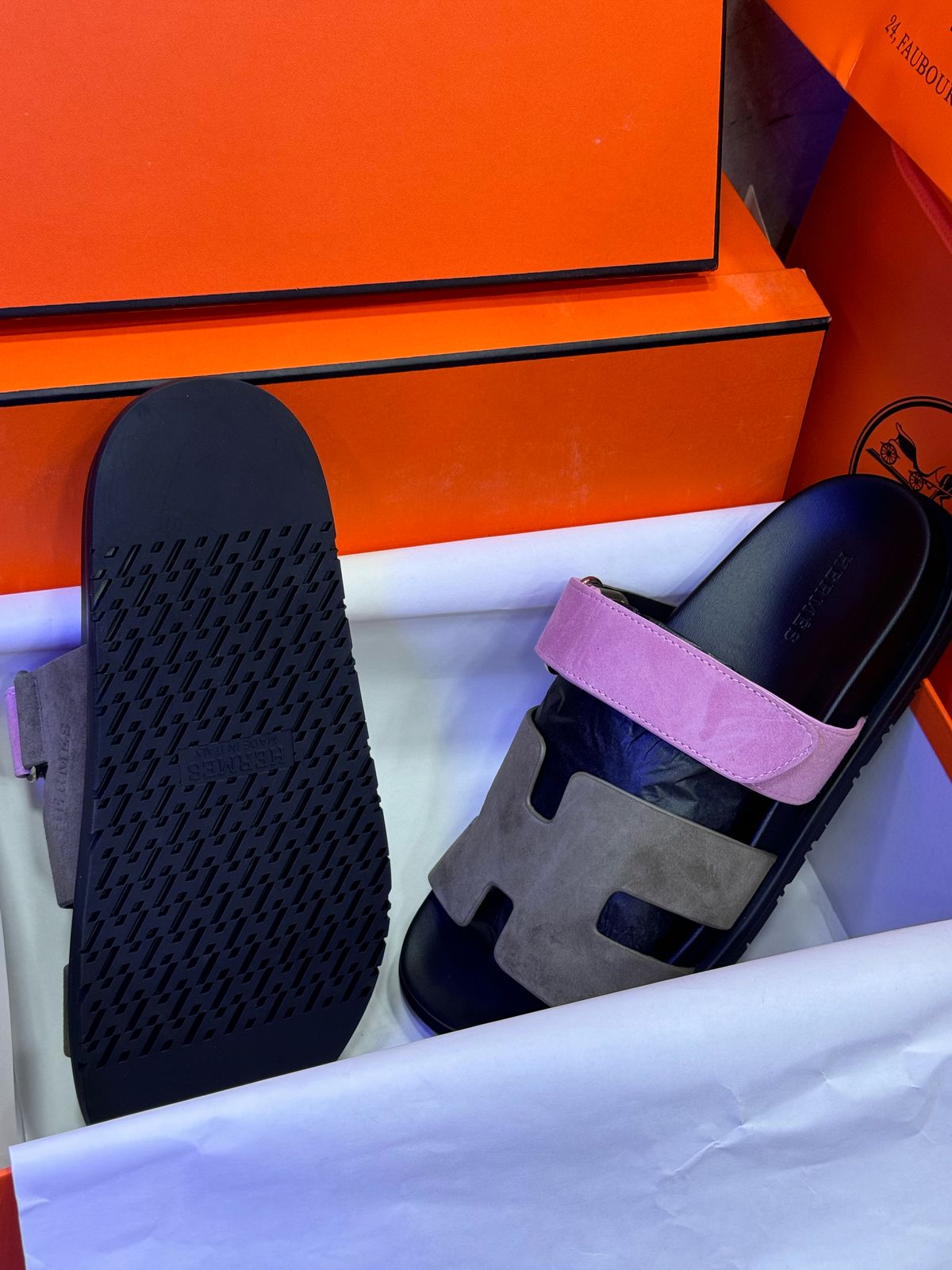 Sandale En Vrai Cuir Hermès Oran