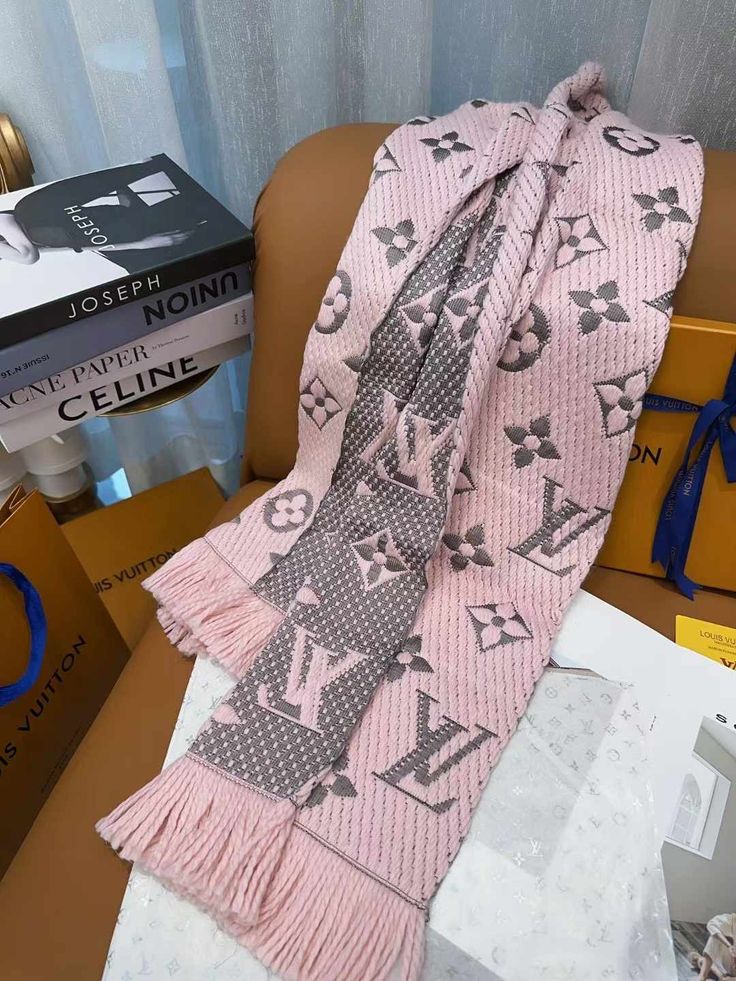 Châle Louis Vuitton en Couleurs double face