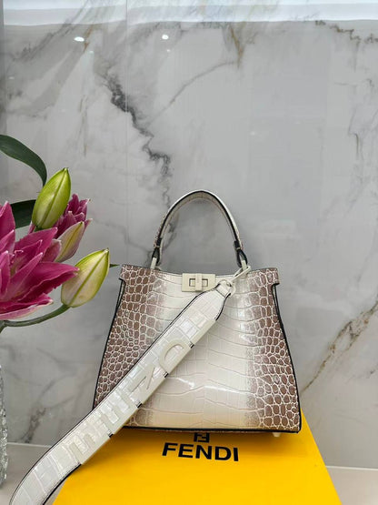 Sac de Luxe Fendi Croco En Couleurs