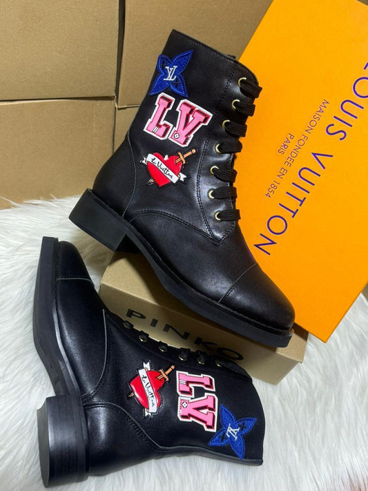 Bottine Louis Vuitton en Cuir A Motif