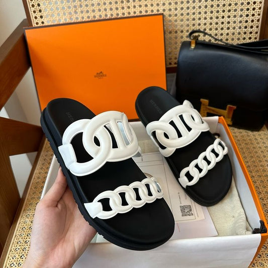Sandale Hermès En Vrai Cuir