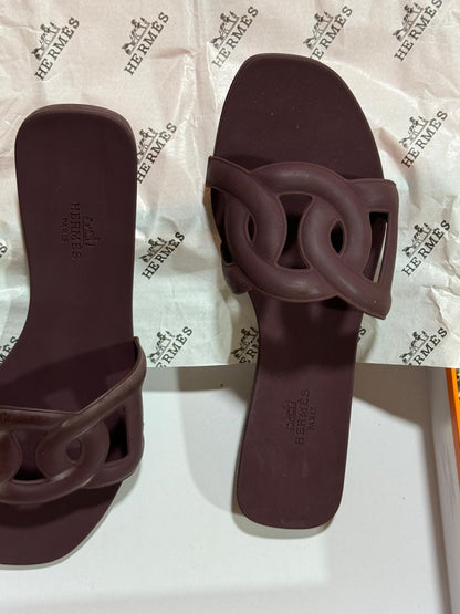 Sandale Hermès Oran Chaine en Couleurs
