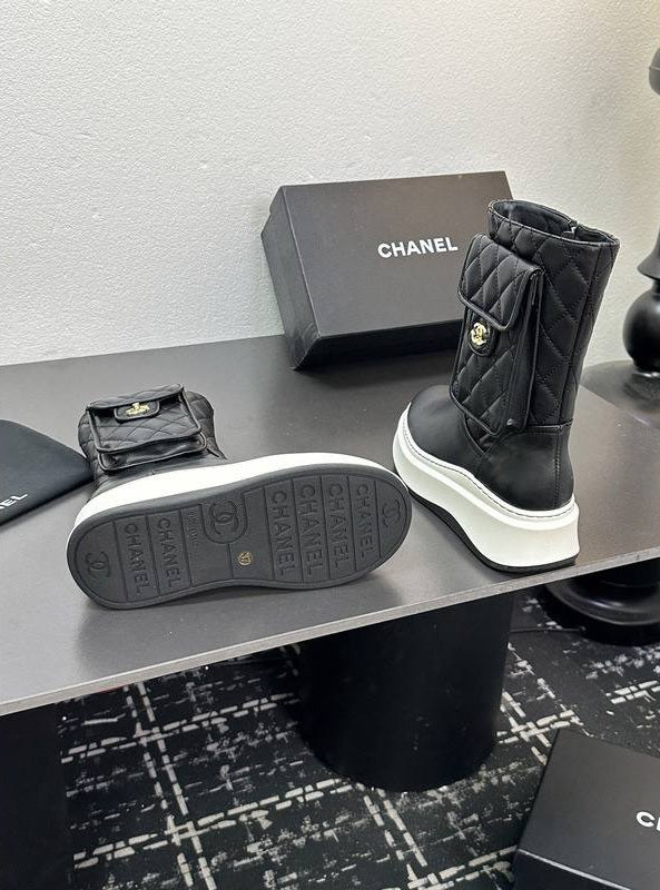 Bottine en Vrai Cuir Chanel