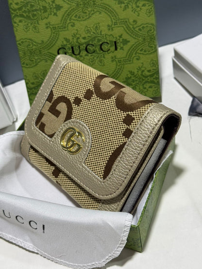 Porte Feuille Gucci en Cuir Avec Boite