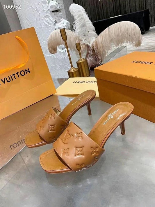 Sandale Louis Vuitton en Vrai Cuir à talon