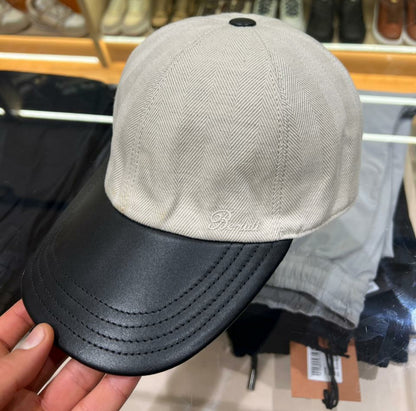 Casquette Berluti Cuir en Couleurs