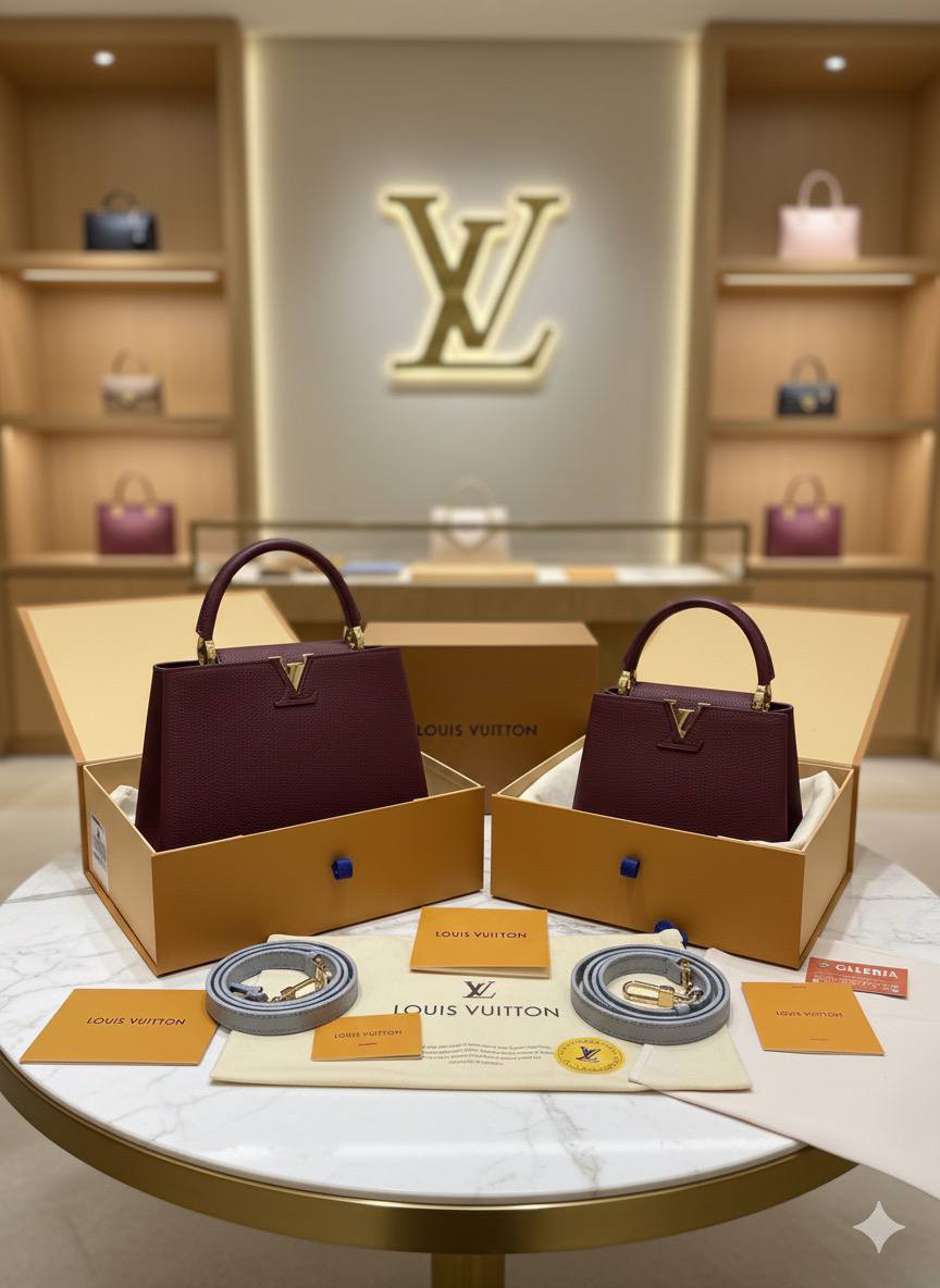 Sac Louis Vuitton Cappucine Cuir