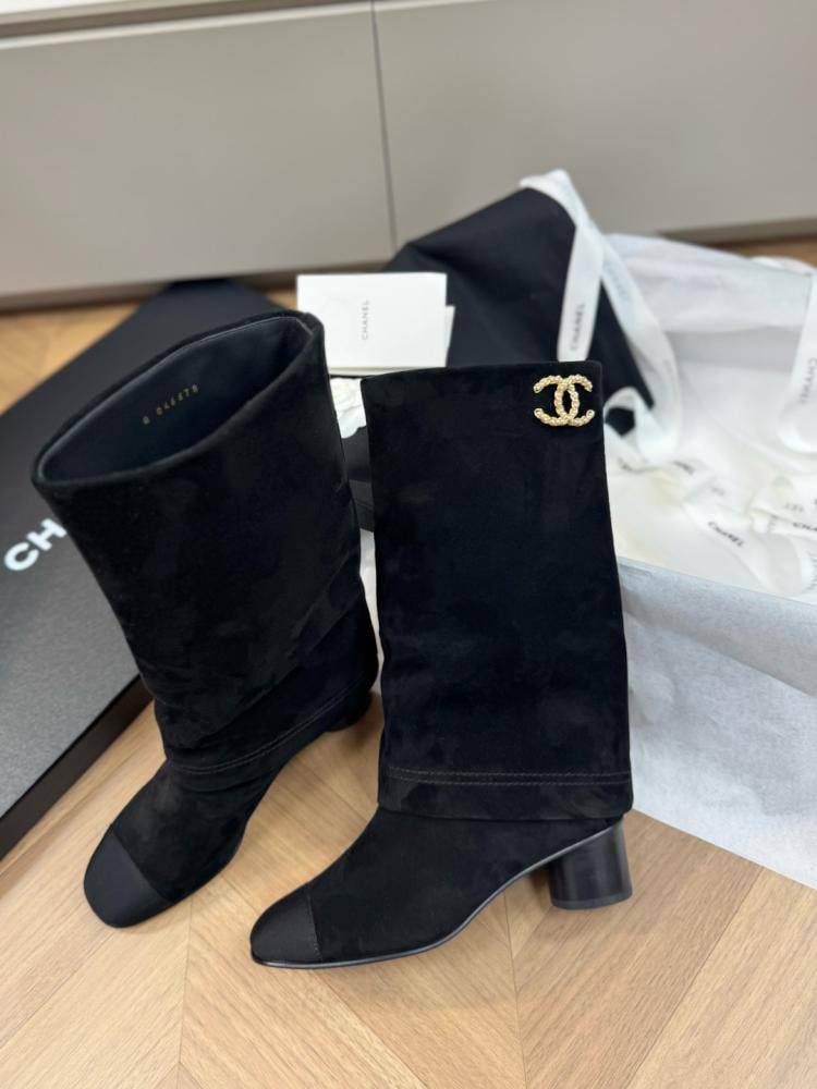 Botte Chanel de Luxe en Daim