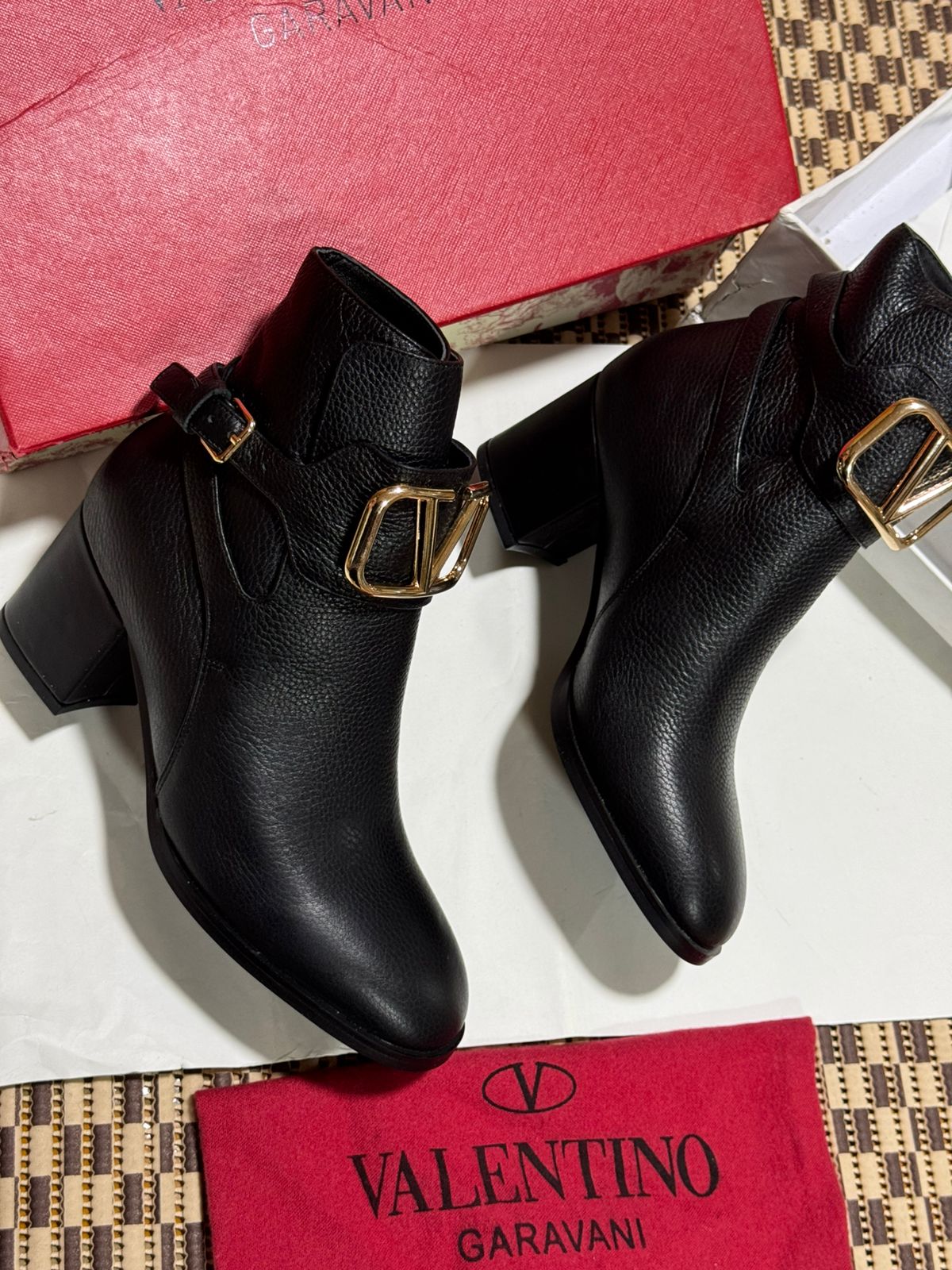 Bottine Valentino en Vrai Cuir