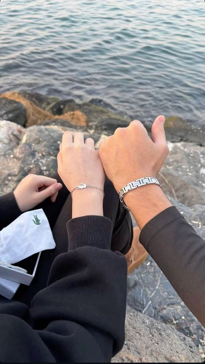 Duo Bracelets Love Lacoste Inoxydable