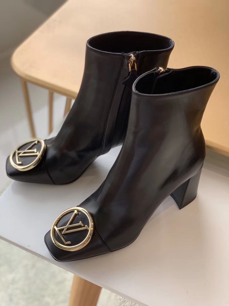 Bottine en Vrai Cuir Louis Vuitton