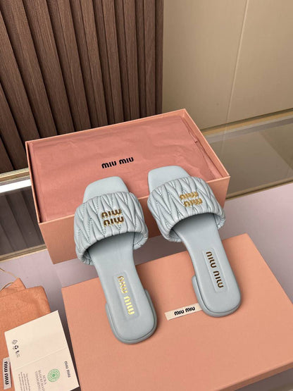 Sandale Matelassées Miu Miu