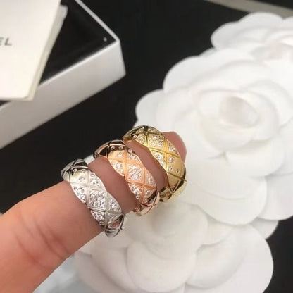 Bague de Luxe Chanel en Acier Inoxydable