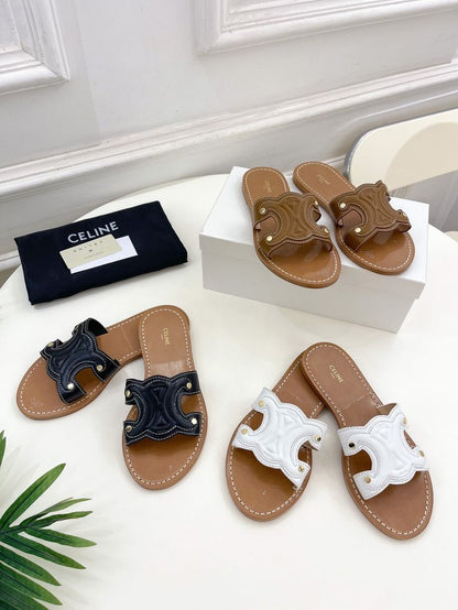 Sandale Cèline En Vrai Cuir CL8760