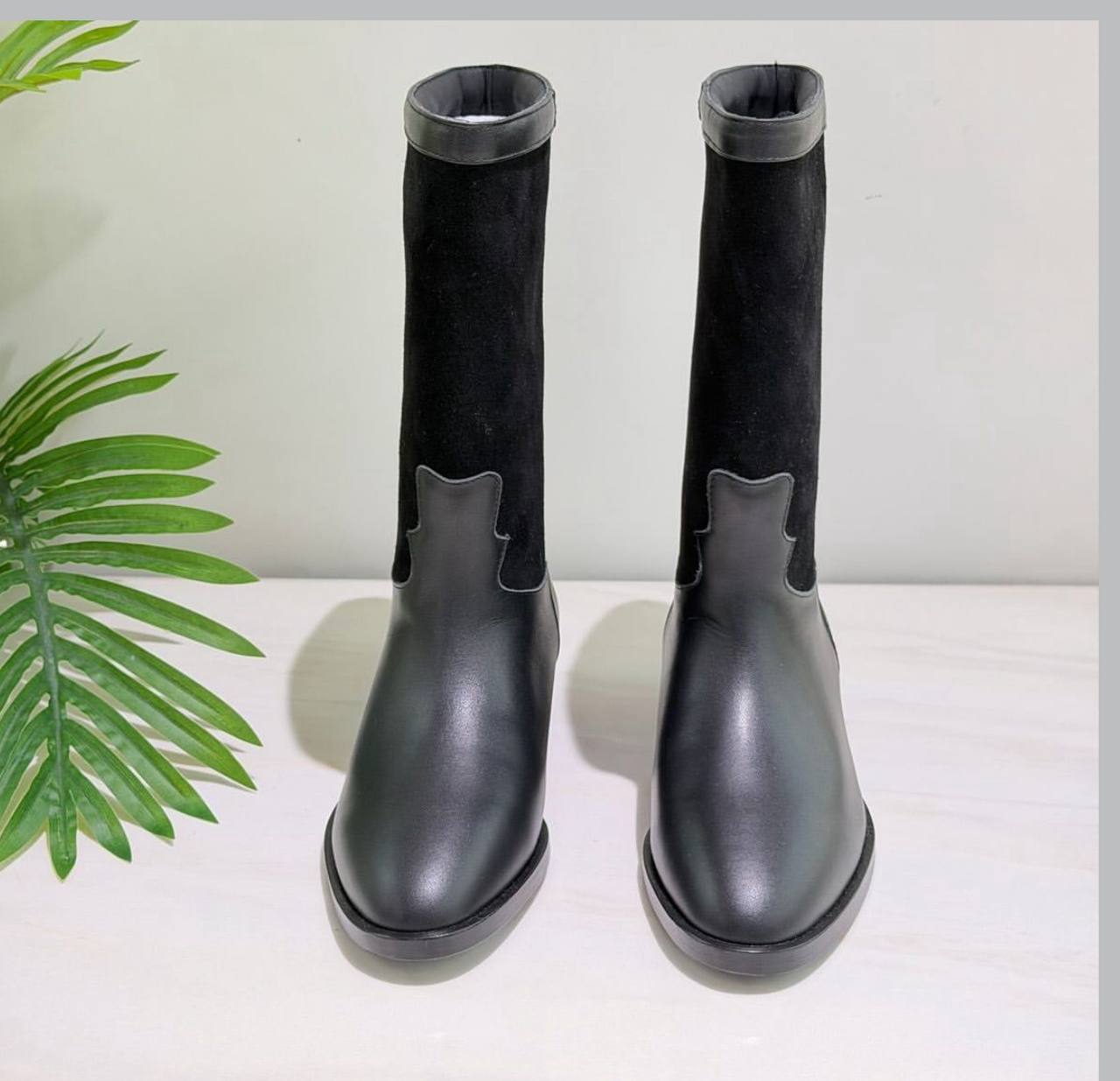 Botte Chanel en Vrai Cuir