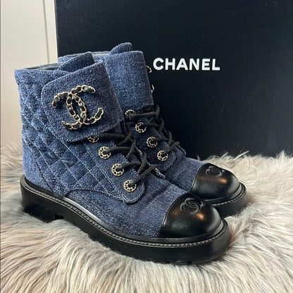 Bottine Chanel en Cuir