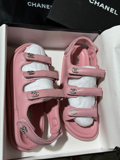 Sandale Chanel â Scratch en Vrai Cuir