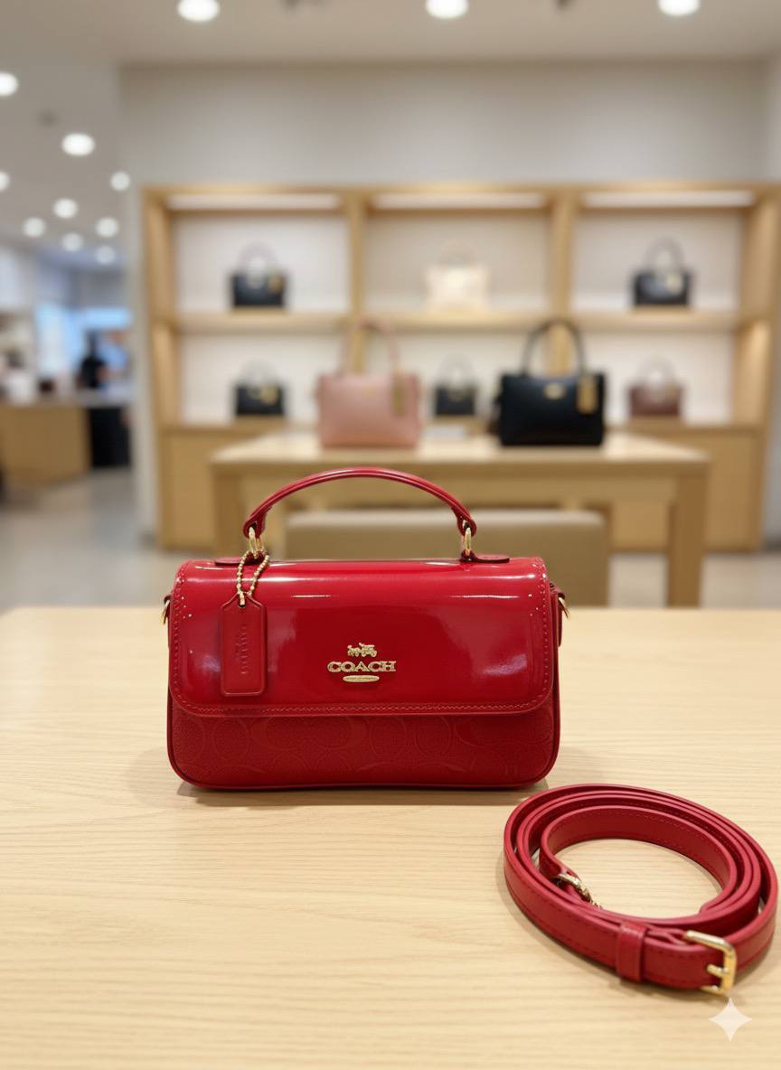 Sac Coach en Couleurs Vernis