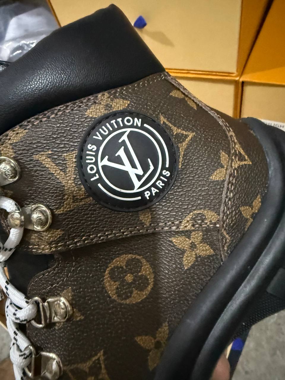 Bottine en Vrai Cuir Louis Vuitton