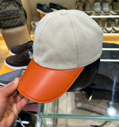 Casquette Hermès en Cuir Couleurs